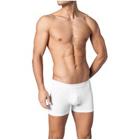 Schiesser Herren Trunk Weiß Baumwolle unifarben von Schiesser