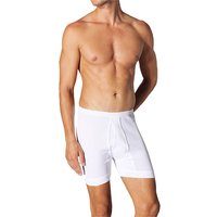 Schiesser Herren Trunk Weiß Baumwolle unifarben von Schiesser