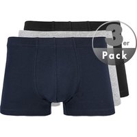 Schiesser Herren Trunks blau Baumwoll-Stretch unifarben von Schiesser