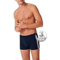Schiesser Herren Trunks blau Baumwolle unifarben von Schiesser
