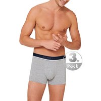 Schiesser Herren Trunks blau Baumwolle unifarben von Schiesser