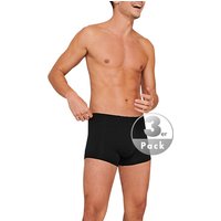 Schiesser Herren Trunks schwarz Baumwoll-Stretch unifarben von Schiesser