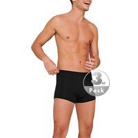 Schiesser Herren Trunks schwarz Baumwoll-Stretch unifarben von Schiesser