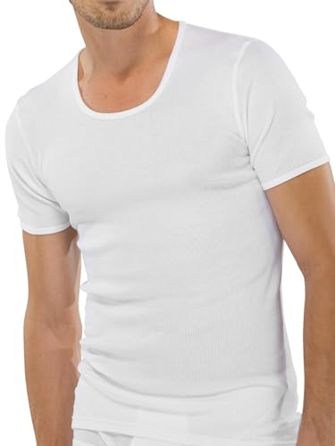 Schiesser Herren Jacke 1/2 Unterhemd, Weiß (100-weiss), M EU von Schiesser