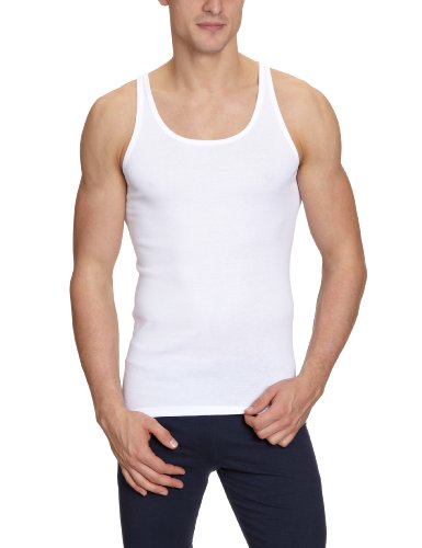 Schiesser Herren Ohne Arm- Original Feinripp Unterhemd, Weiss, M EU von Schiesser
