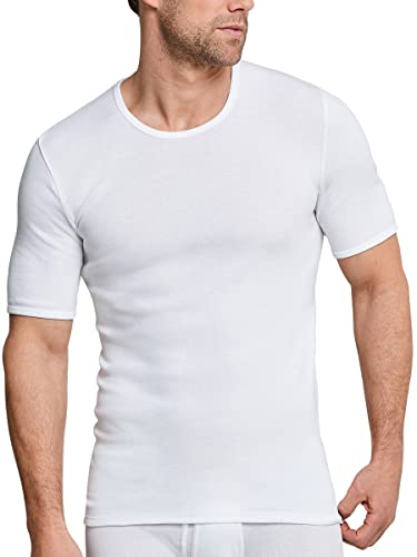 Schiesser Herren Unterhemd 005122-100, Gr. 4 (S), Weiß (100-weiss) von Schiesser