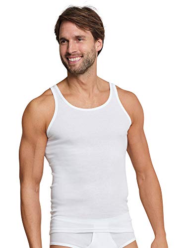 Schiesser Herren 2 Pack Ohne Arm - Original Feinripp Unterhemd, Weiss_005121, XL EU von Schiesser
