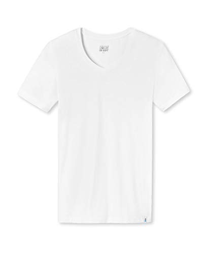 Schiesser Herren Unterhemd Shirt Kurzarm 1/2 Rundhals - 164233, Größe Herren:6, Farbe:Weiss von Schiesser