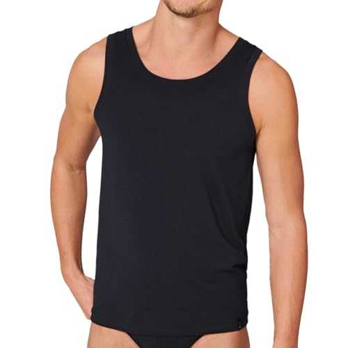 Schiesser Herren Ohne Arm Atmungsaktiv - Long Life Soft Unterhemd, Blauschwarz_149042, M EU von Schiesser