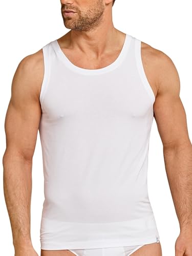 Schiesser Herren Ohne Arm Atmungsaktiv - Long Life Soft Unterhemd, Weiß, L EU von Schiesser