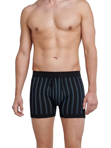 Schiesser Herren Unterhose Hose Kurz mit Eingriff - 168369, Größe Herren:9, Farbe:schwarz-gem. von Schiesser