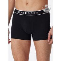 Schiesser Herren Shorts schwarz Baumwolle & Mix unifarben von Schiesser