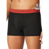 Schiesser Herren Trunks schwarz Baumwolle unifarben von Schiesser