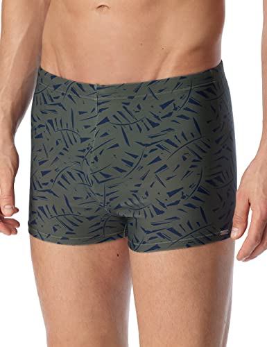 Schiesser Herren mit Bein Badehose, Khaki Floral, M EU von Schiesser