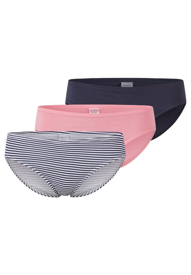 Schiesser Hüftslip 3er Pack Teens Girls 95/5 Organic Cotton (Spar-Set, 3-St) Slip - Baumwolle - Mit softem Bund, Bequemer Beinausschnitt von Schiesser