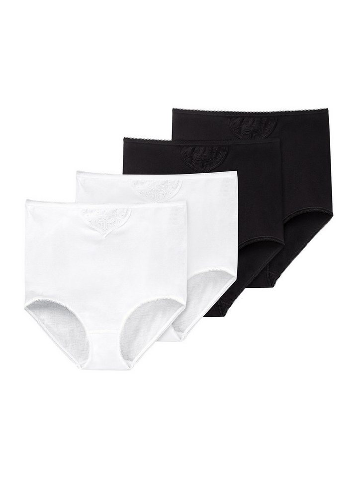 Schiesser Hüftslip Cotton Essentials (4-St) Maxi-slip unterhose unterwäsche von Schiesser