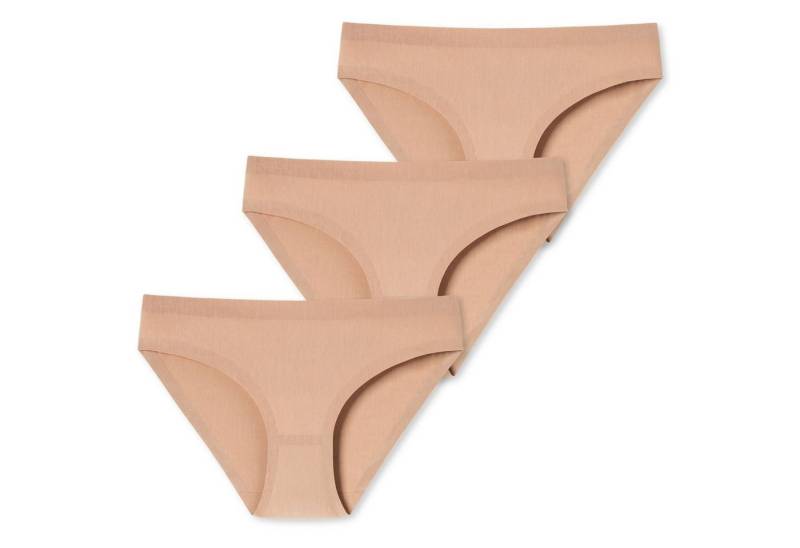 Schiesser Hüftslip INVISIBLE COTTON (1-St) nahtlos, unsichtbar unter enger Kleidung im 3er Pack von Schiesser