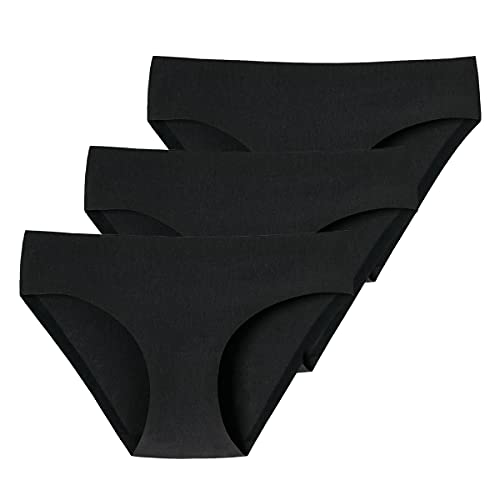 Schiesser Brasilianischer Damen-Slip, 3 x Schwarz, 36 von Schiesser