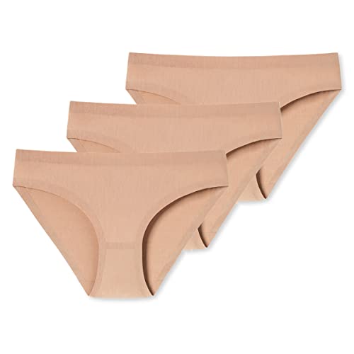 Schiesser Damen Women's Brazilian Briefs Slip, 3 x Ahorn, 40 von Schiesser