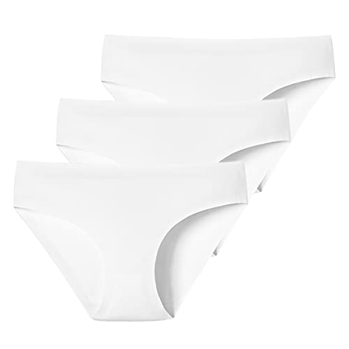 Schiesser Brasilianischer Damen-Slip, 3 x Weiß, XL von Schiesser