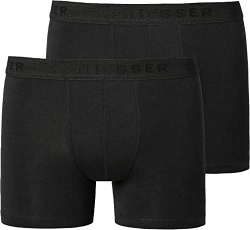 Schiesser Jungen 2 Pack Unterwäsche Boxershorts - 95/5 Organic Bio Baumwolle Größe 140 Bis 176, Schwarz_173534, 10 Jahre EU von Schiesser