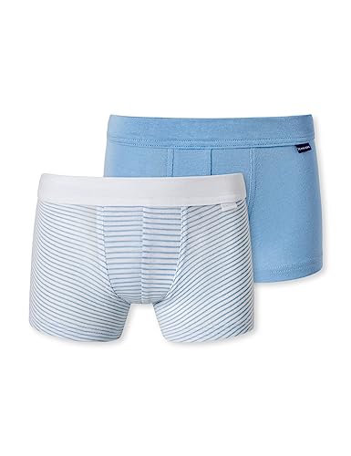 Schiesser Jungen 2 Pack Short mit weichem Bündchen Unterwäsche Feinripp-100% Organic Bio Baumwolle-Größe 140 Boxershorts, Sortiert 1_180035, 92 (2er Pack) von Schiesser