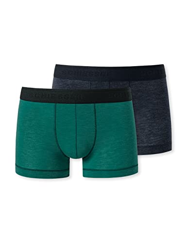 Schiesser Jungen 2PACK Shorts Unterhosen Unterwäsche, Mehrfarbig grün, 140 von Schiesser