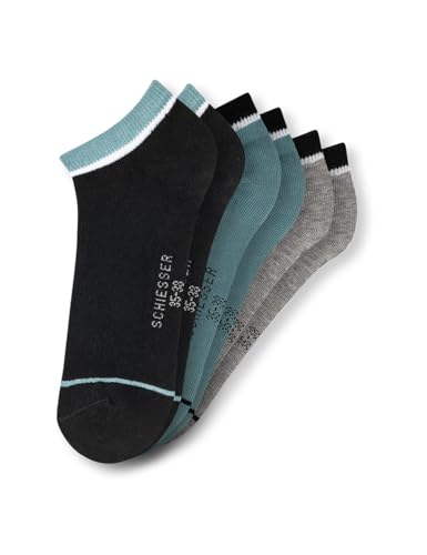 Schiesser Jungen 3 Pack Uni Socken, Sortiert 1_183292, 31-34 cm von Schiesser