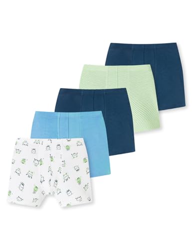 Schiesser Jungen 5 Pack Boxershort Unterhosen-95/5 Organic Bio Baumwolle-Größe 140 Unterwäsche, Sortiert 1_181052, 92 (5er Pack) von Schiesser