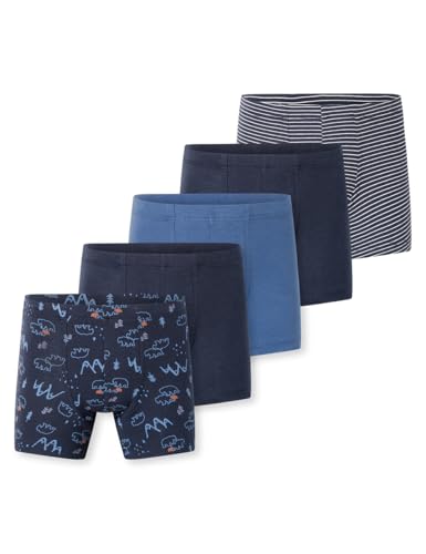 Schiesser Jungen 5 Pack Boxershort Unterhosen - 95/5 Organic Bio Baumwolle - Größe 92 bis 140 von Schiesser