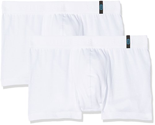 Schiesser Jungen 95/5 Boxershorts 2-er Pack, Weiß (Weiß 100), 176 (Herstellergröße: L) von Schiesser