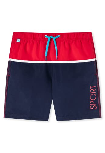 Schiesser Jungen Badeshorts Boardshorts, rot, 152 von Schiesser