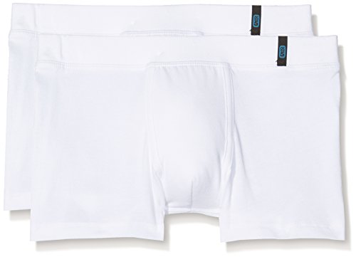 Schiesser Jungen Boxershorts, Weiß (Weiß 100), M (2er Pack) von Schiesser