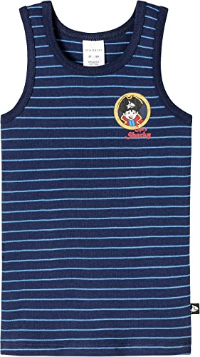Schiesser Jungen Captn Sharky Unterhemd Unterwäsche, dunkelblau, 104 von Schiesser