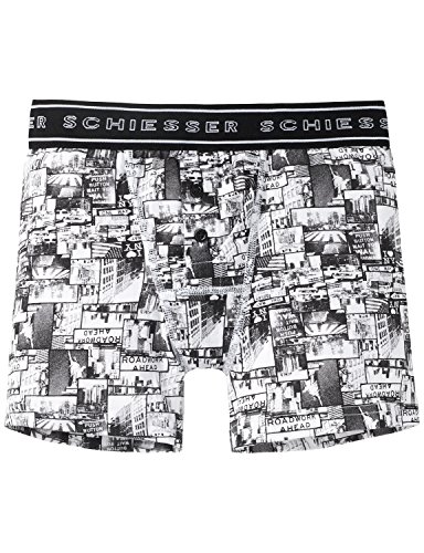 Schiesser Jungen Cyclist Boxershorts, Weiß (Weiss 100), 164 (Herstellergröße: M) von Schiesser