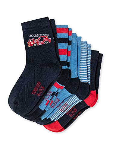 Schiesser Jungen Kinder Kids Größe 19 Bis 34 Strümpfe Socken - 5er PACK, Sortiert 1_173048, 31-34 EU von Schiesser