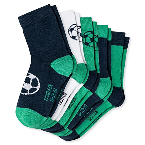 Schiesser Jungen Kinder 5 Pack Socken Kids Strümpfe - Größe 19 bis 34 von Schiesser