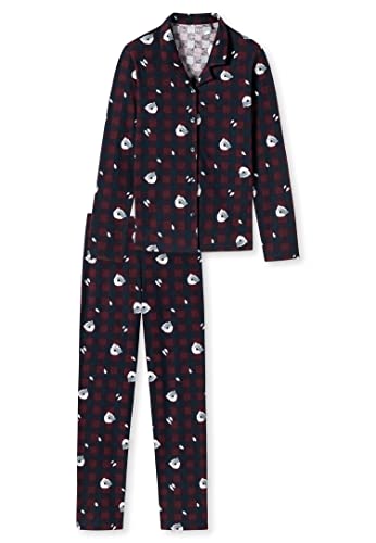 Schiesser Jungen Kinder Langer Schlafanzug-Organic Cotton Pyjamaset, Burgund I, 140 von Schiesser