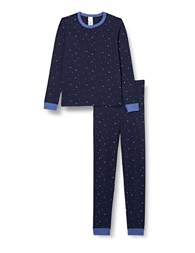 Schiesser Jungen Kinder Langer Schlafanzug-Organic Cotton Pyjamaset, Dunkelblau (Blau), 104 von Schiesser