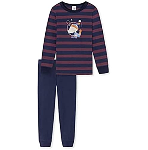 Schiesser Jungen Kinder Langer Schlafanzug-Organic Cotton Pyjamaset, Mauve, 104 von Schiesser