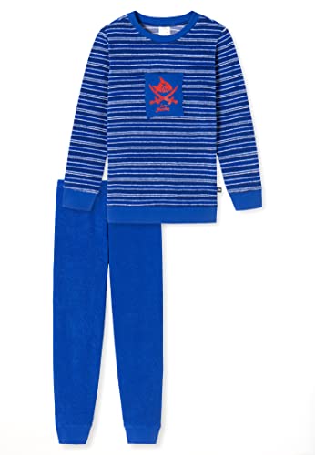 Schiesser Jungen Kinder Langer Schlafanzug-Organic Cotton Pyjamaset, Royal Ii, 104 von Schiesser