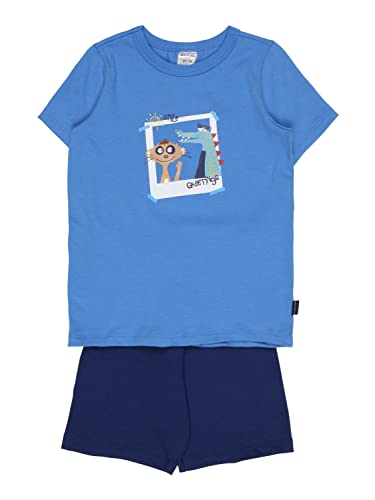 Schiesser Jungen Kurzer Schlafanzug Pyjamaset, Blau (blau), 116 von Schiesser