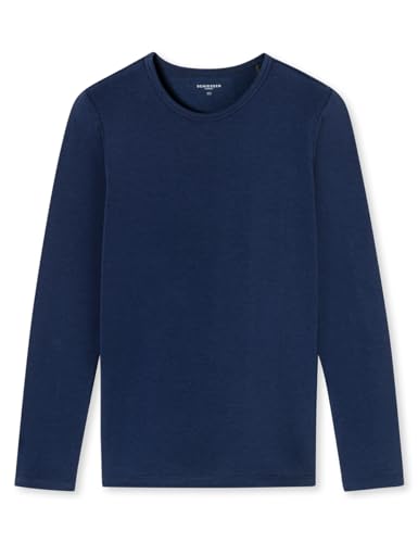 Schiesser Jungen Langarmshirt-Thermo Unterwäsche, dunkelblau_181854, 140 von Schiesser