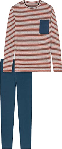 Schiesser Jungen Kinder Langer Schlafanzug-Organic Cotton Pyjamaset, Grau, 140 von Schiesser