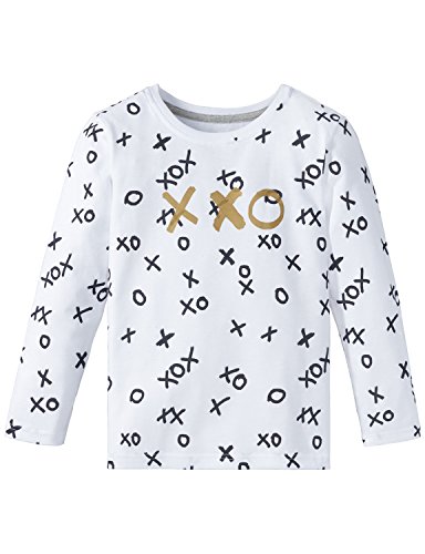 Schiesser Jungen Mix & Relax Shirt 1/1 Unisex Schlafanzugoberteil, Weiß (Weiss 100), 104 von Schiesser