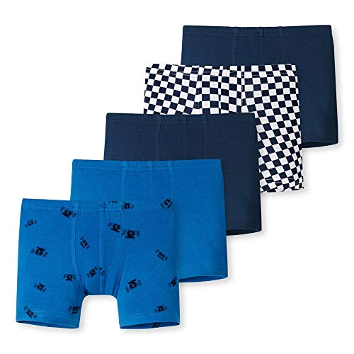 Schiesser Jungen 5 Pack Boxershort Unterhosen - 95/5 Organic Bio Baumwolle - Größe 92 bis 141 von Schiesser