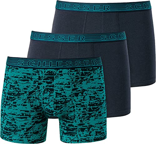 Schiesser Jungen 3 PACK Unterwäsche Boxershorts - 95/5 Organic Bio Baumwolle - Größe 140 bis 212 von Schiesser