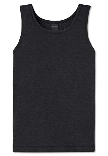 Schiesser Jungen Personal Fit Tank Unterhemd, Schwarz (Schwarz 000), S von Schiesser