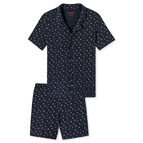 Schiesser Jungen Pyjama Kurz Pyjamaset, dunkelblau, 152 von Schiesser