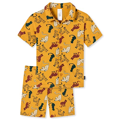 Schiesser Jungen Pyjama Kurz Pyjamaset, gelb, 92 von Schiesser